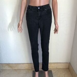 Y2K Vintage Miss Me Mid-Rise Skinny Women's Size 28 Black Denim Jeans Pants